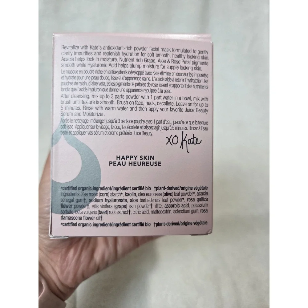 Kate Hudson Juice Beauty Revitalizing Acacia & Rose Powder Mask 1.7 oz Brand New